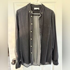 ASOS Charcoal Casual Button-Down Shirt